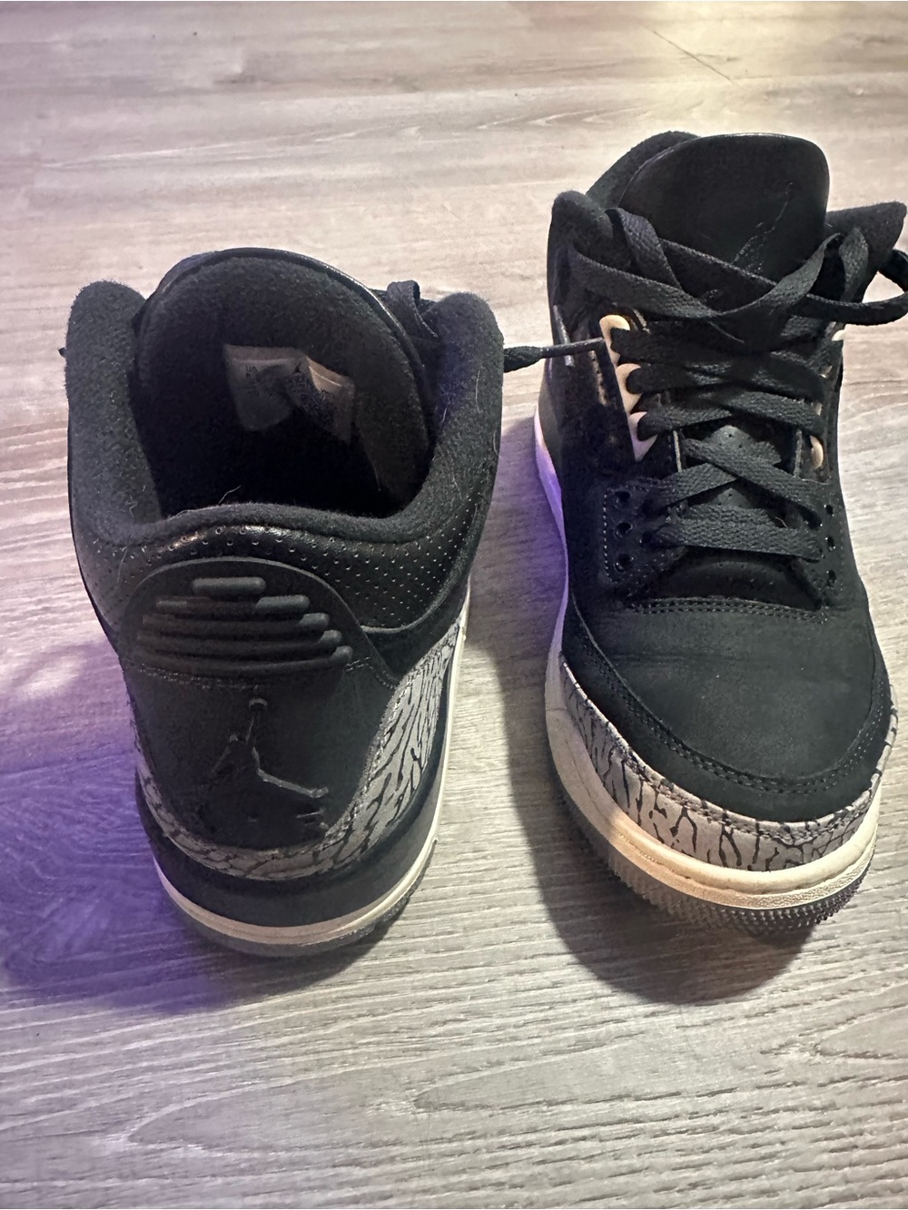 Ladies Jordan Sneakers with Elephant Print